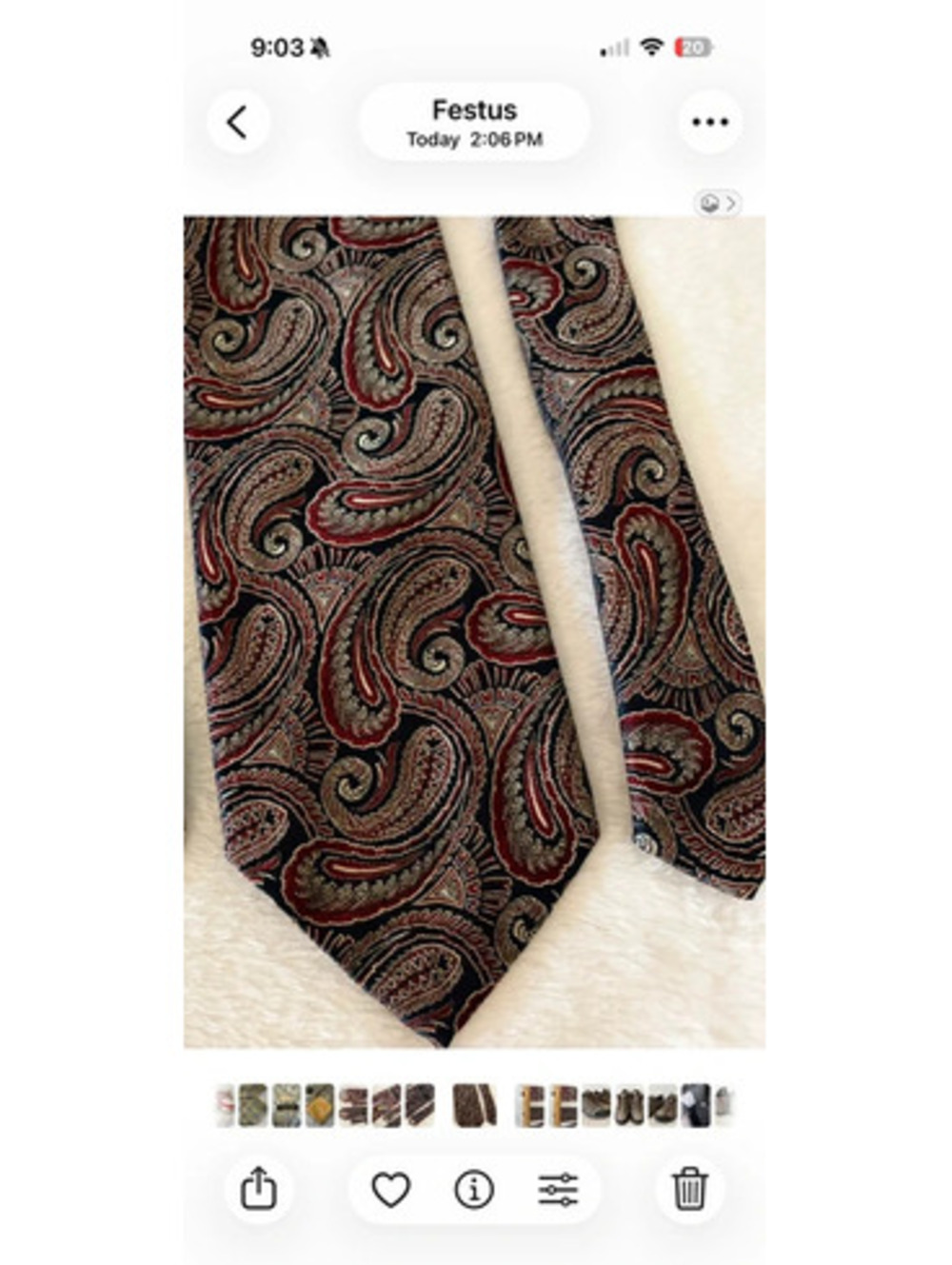 Vintage Christian Dior Monsieur Paisley Jacquard Tie Navy Burgundy 3.75”